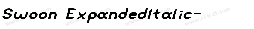 Swoon ExpandedItalic字体转换 Swoon ExpandedItalic字体转换